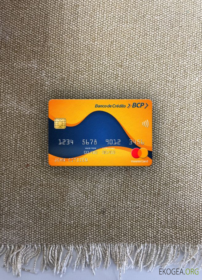 Pérou Banco de Credito del Peru (BCP) banque mastercard photolook , avant